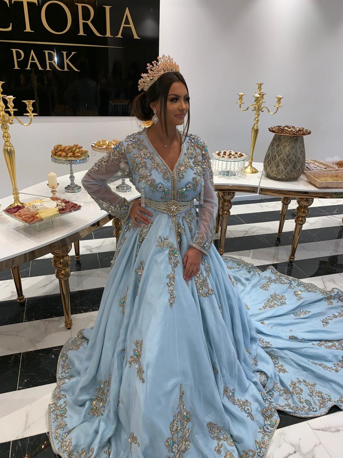 Palais Du Caftan Noisy Le Grand Lebssa Ice Blue – Palais du Caftan